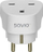 Adapator udhëtimi Savio AP-02, prizë UK në prizë EU, i bardhë