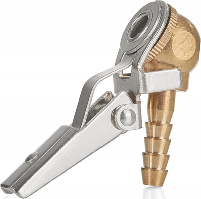 Kokë për fryrje gomash GEKO G01279, për zorrë ajri 8mm, bronz, metalike