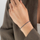 Byzylyk për femra Again Jewelry AJNR0002, kaltër i errët