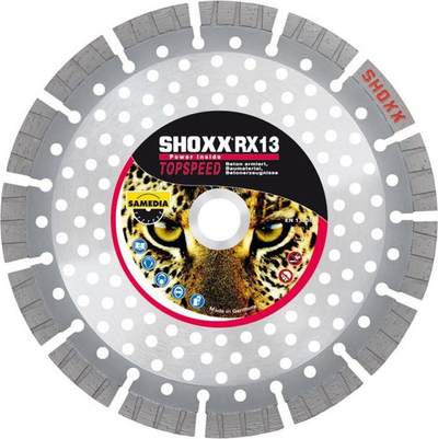 Disk diamanti Samedia SHOXX RX13, 350mm, 25.4mm, ngjyrë argjendtë