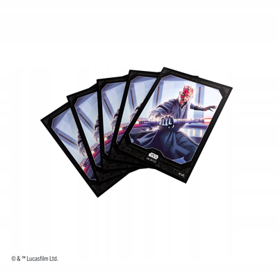 Mbështjellëse karta Gamegenic Star Wars Unlimited Premium Art Sleeves Set 5 Darth Maul, aksesor letra, transparente me dizajn