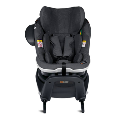 Ulëse auto BeSafe iZi Turn M i-Size, rrotulluese 360°, ISOFIX, gri e errët
