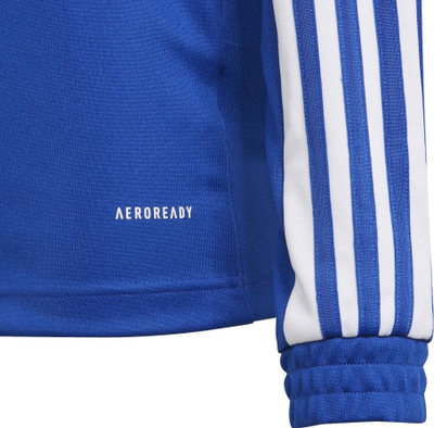 Bluzë sportive për kalamaj Adidas Squadra 21 Jr GP6469, Aeroready, me zinxhir 1/4, blu