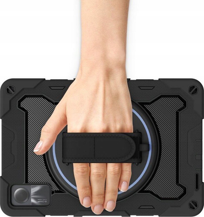 Mbulesë tablet Tech-protect SOLID360 për Xiaomi Redmi Pad SE 11", me stand dhe rrip dore, e zezë