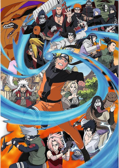 Puzzle Trefl Naruto Shippuden, 1000 pjesë, shumëngjyrësh