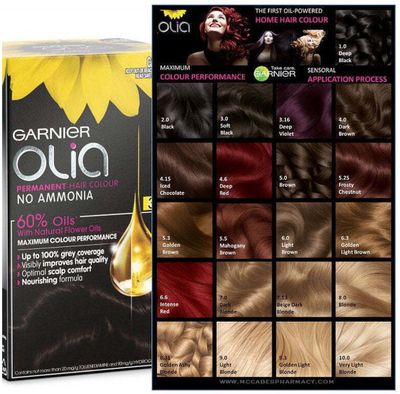 Боја за коса Garnier Olia 6.0, светло кафеава, трајна
