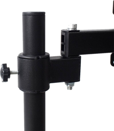 Qëndrim çeliku Mozos MS02, lartësi 400 mm, mban deri 9 kg, i zi