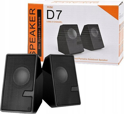 Altoparlantë kompjuteri Vega D7, stereo, USB, të zinj