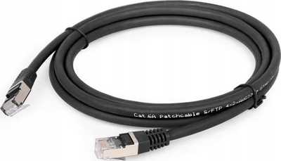 Kabllo rrjeti Gembird S/FTP Cat.6A, 15 m, LSZH, e zezë