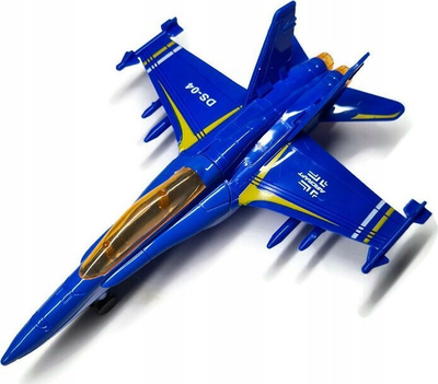 Aeroplan lodër Pro Kids DS-04, metal die cast, me mekanizëm pull back, blu
