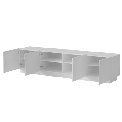 Kabinet TV Cama LIVERTI, 200x42x48 cm, i bardhë