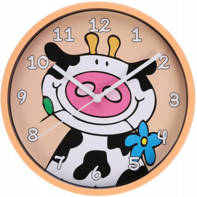 Orë murale fëmijësh Excellent Houseware Wall Clock Kids, 22.5 cm, shumëngjyrëshe