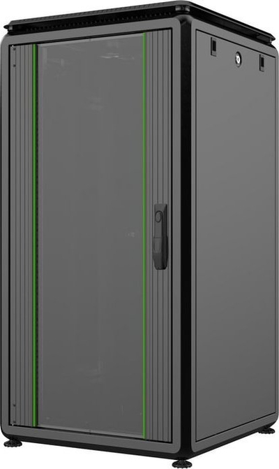 Kabinet rack Lanview RDL22U66BL, 22U, 600x600 mm, i zi