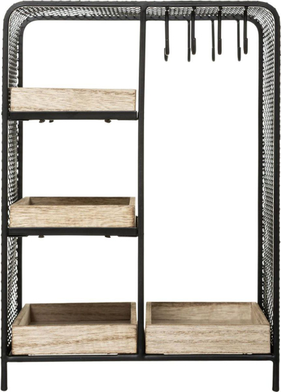Organizues bizhuterish Atmosphera Dressings Arty, 4 sirtarë, 6 varëse, metal i zi