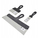 Spatulë inox me dorëz PVC, teh fleksibël 400mm, gri
