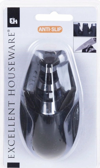 Mprehës thikash Black Knife Sharpener, dorë, 9.5x5x4.5cm, i zi