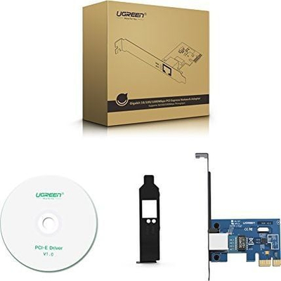 Kartë rrjeti UGREEN PCI Express, Gigabit Ethernet 1000 Mbps, RJ45 LAN