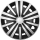 Rrotkapne Set 15" Spinel Silver Black #