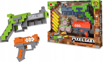 Set lodrash me armë shkumë Artyk Foam Dart Gun Set, 2 armë, me plumba shkumë shumëngjyrëshe