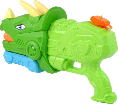 Pistoletë uji për fëmijë Triceratops, 1330ml, rreze 8m, e gjelbër