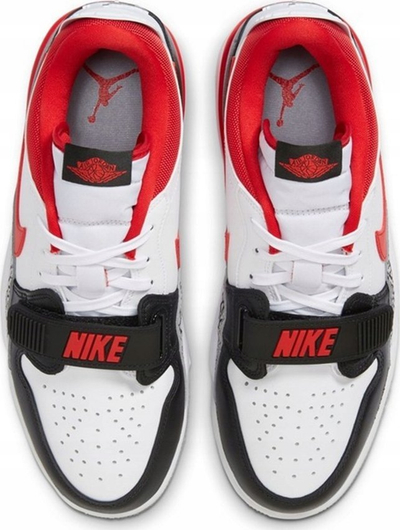 Atlete Nike Jordan Air Legacy 312 Low, për meshkuj, të bardha të zeza të kuqe