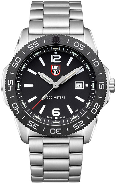 Orë dore për meshkuj Luminox Sea Pacific Diver XS.3122, e argjendtë
