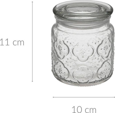 Enë qelqi 5five Simply Smart Dolce, 450 ml, me kapak, transparente