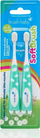 Set furçash dhëmbësh Brush Baby FirstBrush, për fëmijë, 2 copë, shumëngjyrëshe
