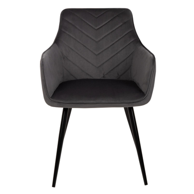 Kolltuk Latrell 55x57x84Hcm (HM8582.01), gri/ zezë
