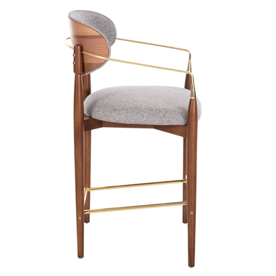 Stol bari Sirus Plus 52×59×101 Hcm (HM18147.04), ari/ gri