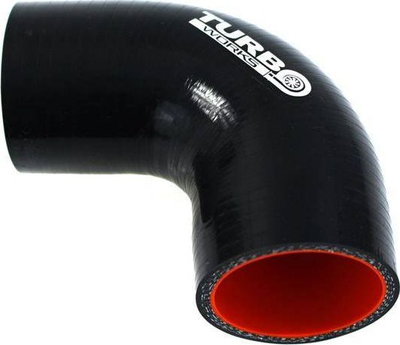 Bërryl silikoni TurboWorks Pro, 90°, 89mm, i zi