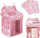 Organizues krevati për bebe AG637C Baby Crib Caddy, me shumë xhepa, prej poliestëri, rozë