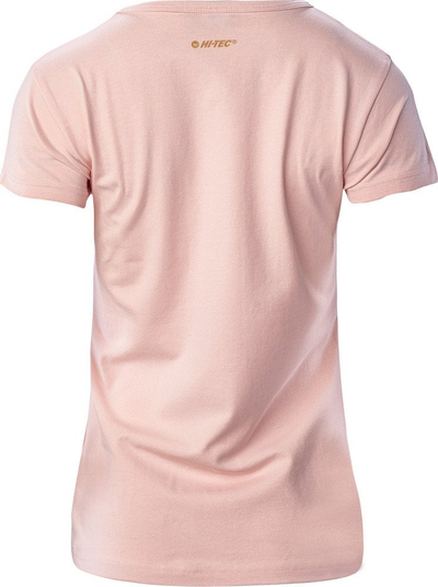 Bluza gocash Hi-Tec Akuja, pambuk, me mëngë t'shkurtëra, rozë