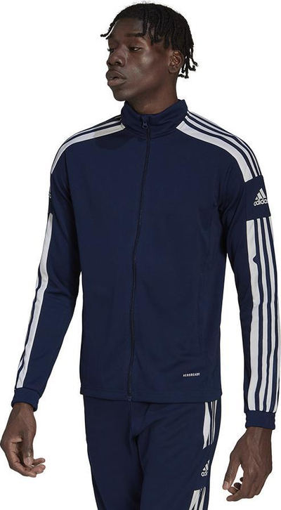 Bluzë trajnimi Adidas Squadra 21 M HC6279, poliester, teknologji Aeroready, blu navy