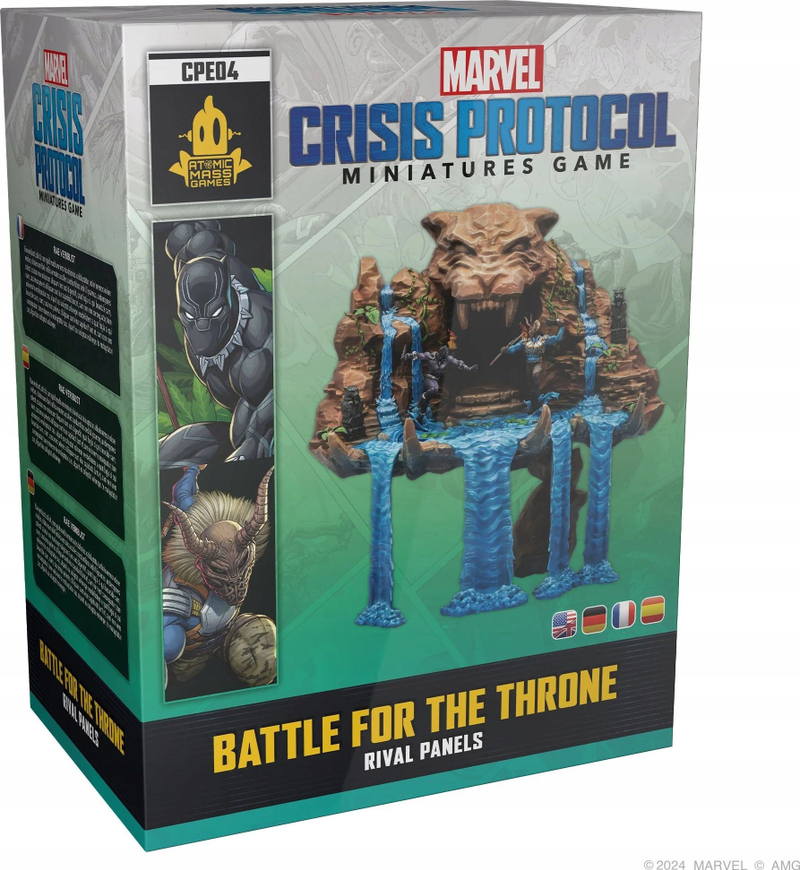 Lojë tavoline Marvel Crisis Protocol Wakanda Showdown, 2 lojtarë, 90 minuta, moshat 14+