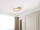 Lampë tavani LED Glyde metal, dritë e ngrohtë, ngjyrë ari