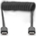 Kabllo USB Digitus USB C në USB C, spiral, 1 m, e zezë