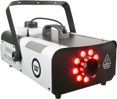 Makineri tymi Light4Me Fog 1200 LED, 1200W, rezervuar 2L, me telekomandë