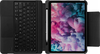 Mbështjellës me tastierë Laut për iPad 10th Gen 2022, touchpad, i zi