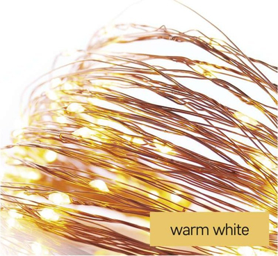 Dekor dritash LED EMOS Nano Christmas, 10 m, 100 LED, e bardhë e ngrohtë