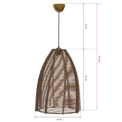 Llambë e varur tavani, Ø35×95 cm (HM7670.01)