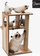 Pemë loje për mace Cat Love Vesper V-Box Large, 50 x 40 x 78 cm, me gërvishtëse, walnut