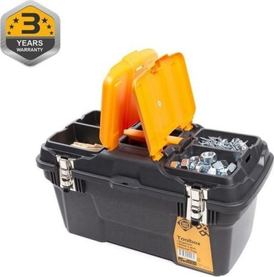 Kuti veglash Forte Tools MG-19, 49.4 x 25 x 26.3 cm, e zezë me të verdhë