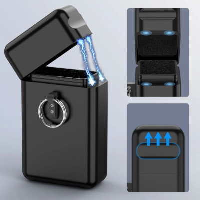Kuti mbrojtëse për çelësa makine Tech-Protect KLR200, bllokim sinjali RFID, Faraday, e zezë