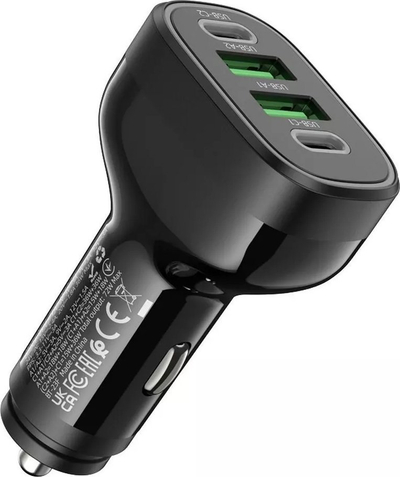 Karikues makine Hoco NZ11, 72W, 2x USB A 1x USB C, i zi