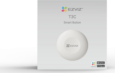 Buton smart EZVIZ T3C, Zigbee 3.0, i bardhë