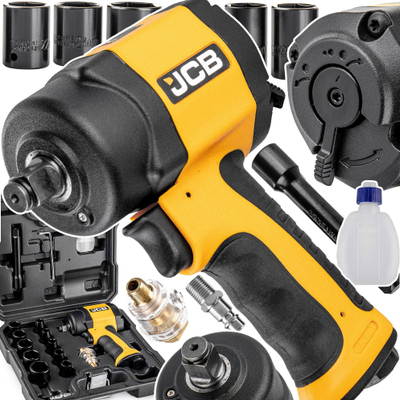 Çelës goditës me ajër JCB RP9515, 1/2", 1200Nm, i verdhë me të zi