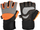 Doreza fitnesi Allright Bodybuilding Gloves Pro, masa L, me jastëk, portokalli me të zezë