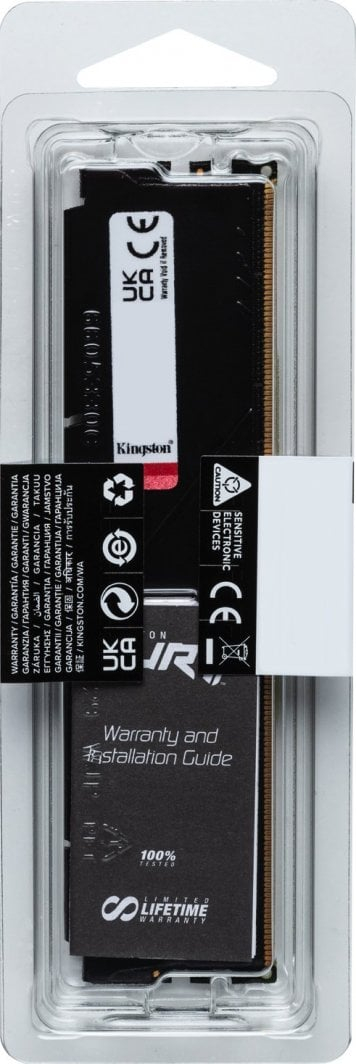 Memorie Kingston Fury Beast, DDR5, 8 GB, 6000 MHz, CL30, KF560C30BBE-8