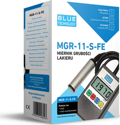 Matës trashësie boje Blue Technology MGR-11-S-FE, 10µm rezolucion, deri 1990µm, gri